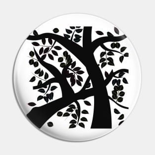 Dark Branches And Colored Leaves Pin