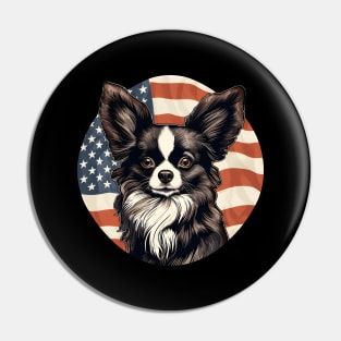 Patriotic Papillon Pin