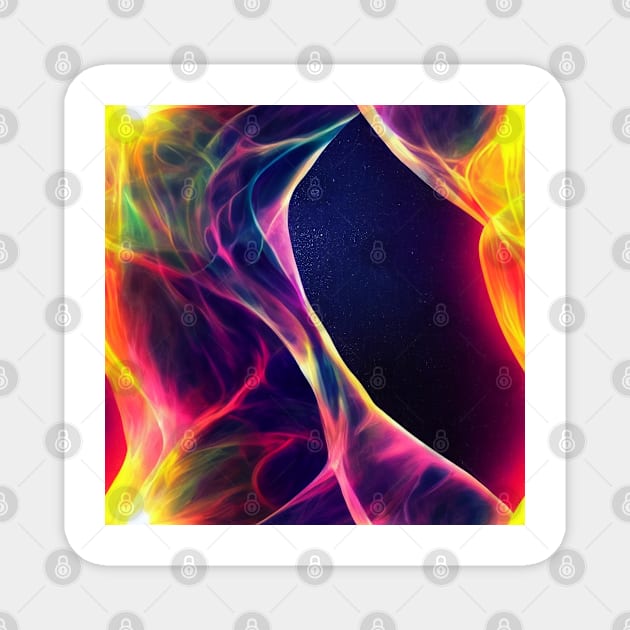 Multidimensional Swirls, Twenty-Four Magnet by EverythingSings.Art