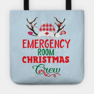 Emergency room christmas crew er nurse gift Tote