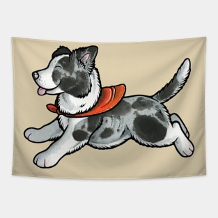 Border Collie Puppy Tapestry