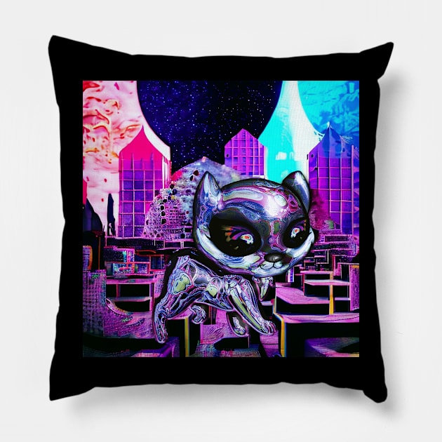 explorakitty Pillow by Pebbles Joy Designs