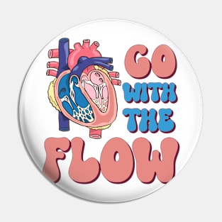 CVICU Cardiac Nurse Anatomy Cardiology Human Heart Flow Pin