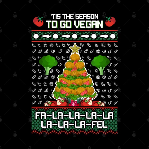 Funny Vegan Christmas Sweater by KsuAnn