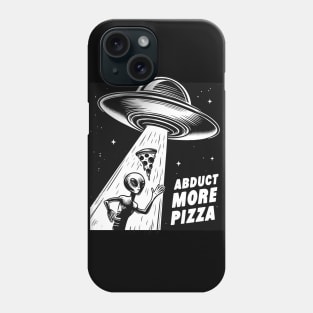 Aliens Abduct More Pizza For UFO Space Party Phone Case