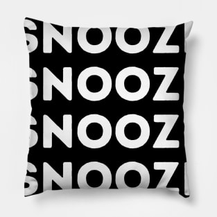 HITTING THE SNOOZE BUTTON Pillow