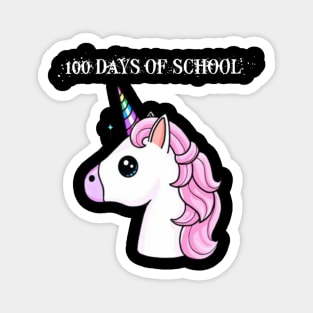 100 Days Of School Unicorn Magnet
