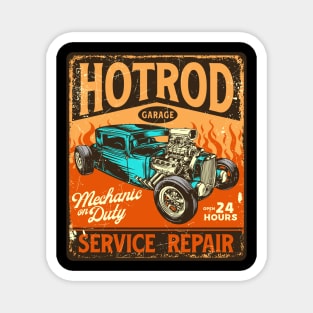 Retro Vintage Automotive Tin Sign Magnet