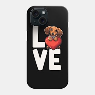 Love Dachshund Phone Case