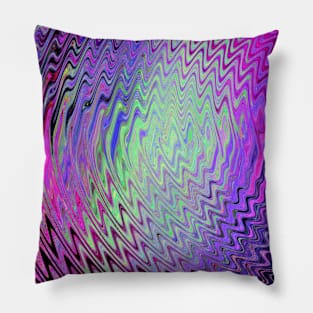 swirl zigzag abstraction Pillow