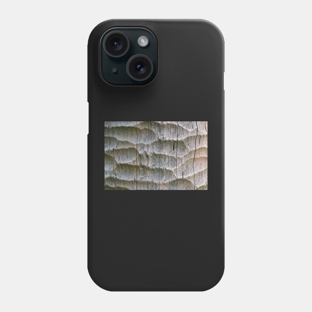 Wooden surface with chisel grooves, chisel wood texture pattern. Phone Case by Hujer