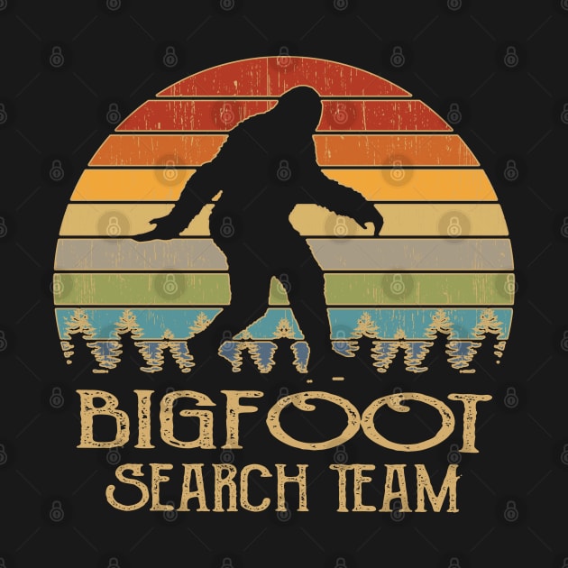 Bigfoot Search Team and Sasquatch T Shirts by DHdesignerPublic