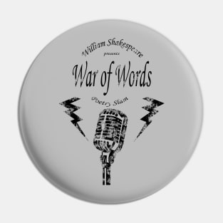 War of Words Pin