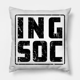 INGSOC: Faded Glory (black) Pillow