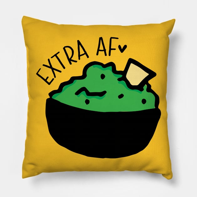 Extra AF Guacamole Pillow by RADdoodads