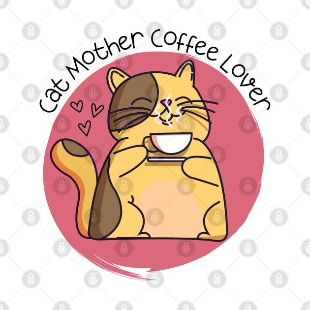 Cat mother coffee lover by AbstractWorld
