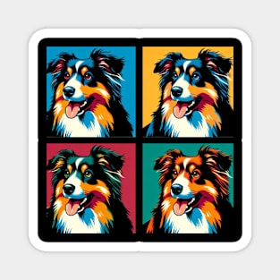 Miniature American Shepherd Pop Art - Dog Lover Gifts Magnet