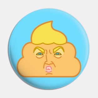 Donald Dump, Dump Trump, Poop Emoji Pin