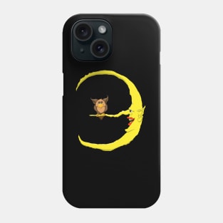 Owl on the Moon Phone Case