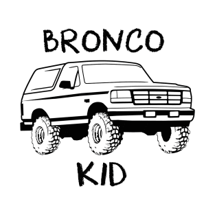 Bronco Kid 1992-1996 Black Print T-Shirt
