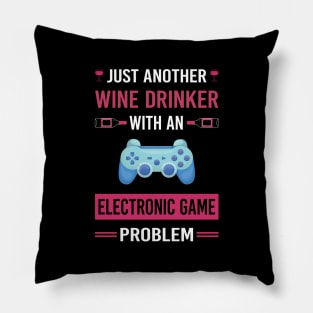 Wine Drinker Electronic Game Games Pillow