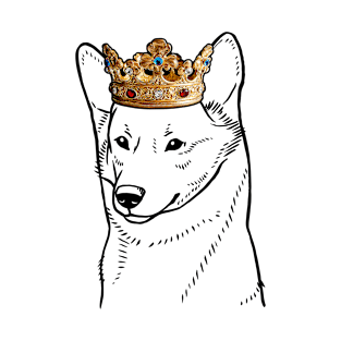Canaan Dog King Queen Wearing Crown T-Shirt