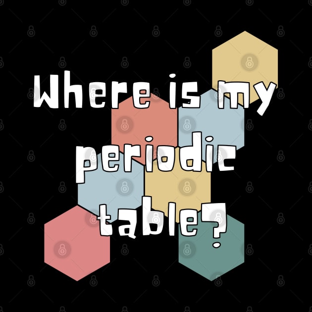 where is my periodic table? by ScienceCorner