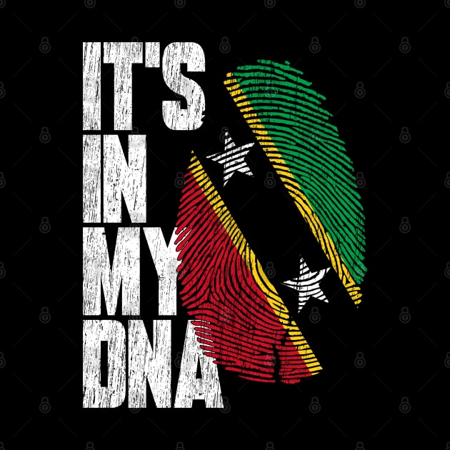 It's In My DNA St Kitts Shirt Proud Hispanic Gift Saint Kitts Flag by heart teeshirt