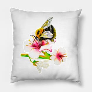 Bee on the Flower Pillow