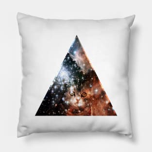 Hipster Space Cat Pillow