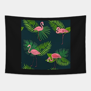 Flamingo Green Tapestry