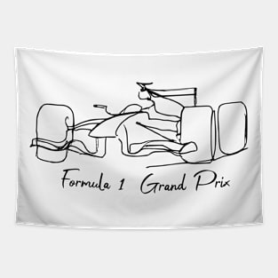 Formula Racing Circuit Motorsport  Art Tapestry