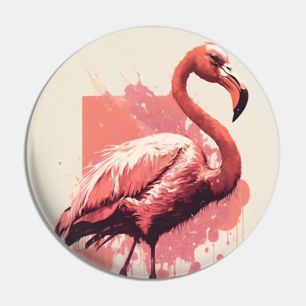 Pink Flamingo Pin by Walter WhatsHisFace