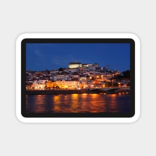 Old town, river, Mondego, Coimbra, Portugal, city, evening, dusk Magnet