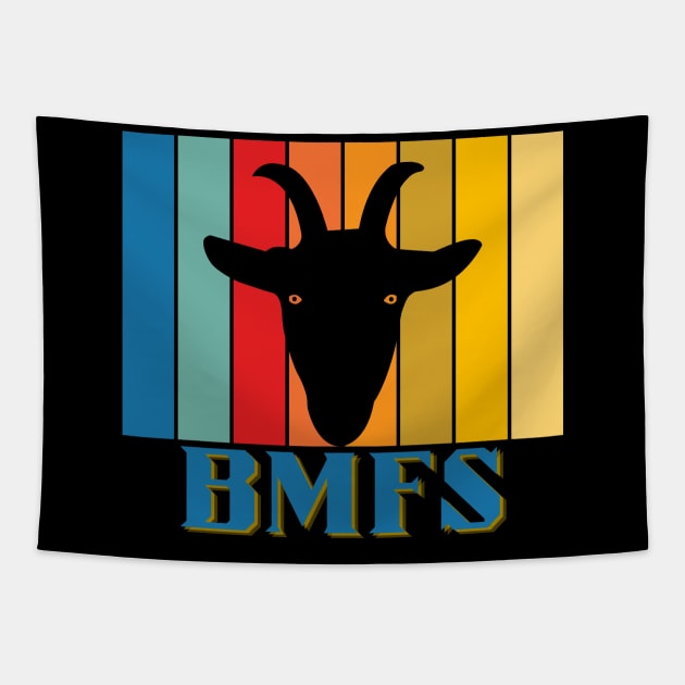 BMFS Goat Color Stripe Tapestry by GypsyBluegrassDesigns