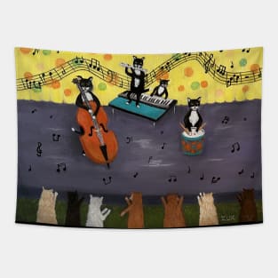 Jazz Cats Tapestry