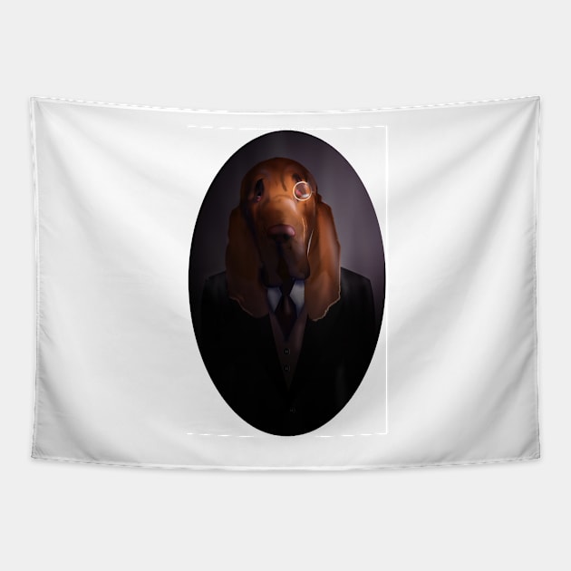 Good-Night, Sir Hound Tapestry by Jaleesa_Mclean88