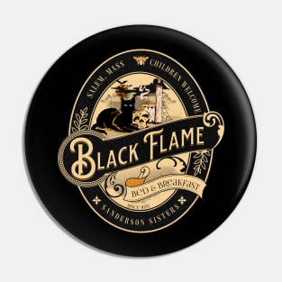 Sanderson Sisters Black Flame Bed & Breakfast Pin