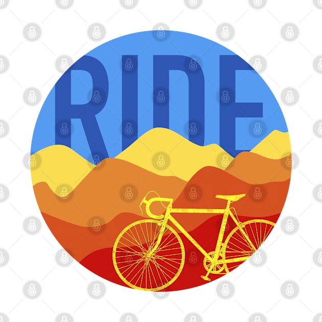 Ride - Road Bike Vintage Colors by TheWanderingFools