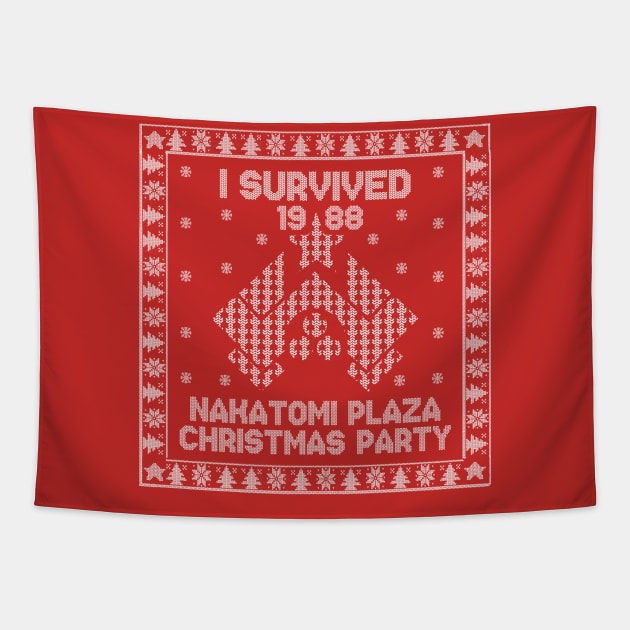 I Survived the 1988 Nakatomi Plaza Christmas Party Tapestry by toruandmidori