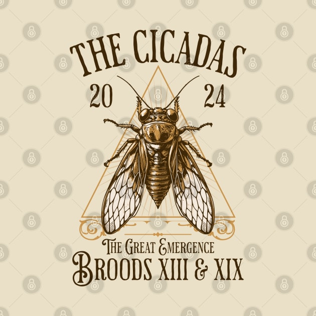 Cicadas 2024 - Brood XIX Brood XIII - Funny Cicada Lover by OrangeMonkeyArt