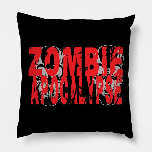 Zombie apocalypse Pillow by Jackys Design Room