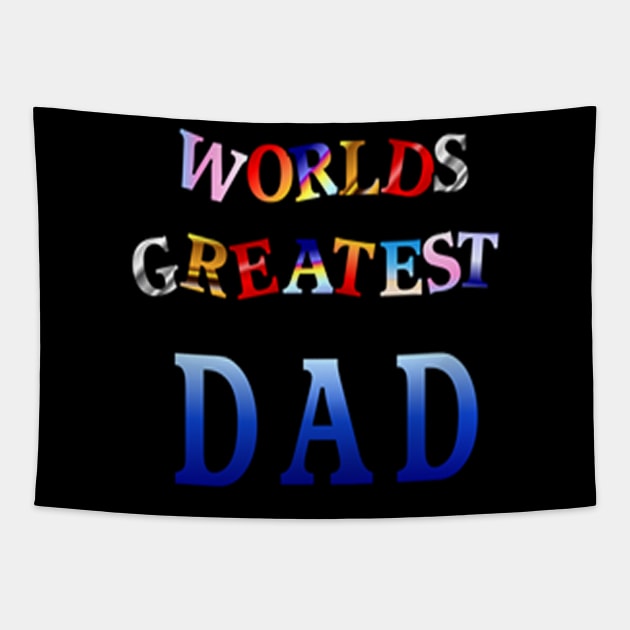 WORLDS GREATEST DAD Tapestry by dodgerfl