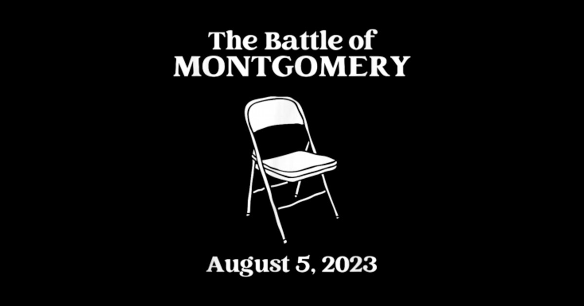 The Great Battle of Montgomery Folding Chair The Battle Of Montgomery