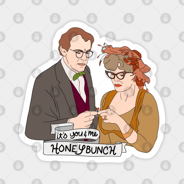 You and Me, Honeybunch Magnet by thecompassrose