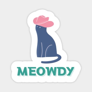 Meowdy Cowboy Cat Magnet