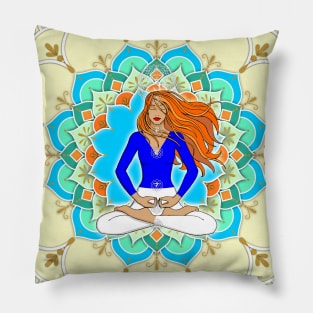 Mandala Listening to the Higher self Pillow