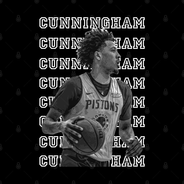 Cade Cunningham Basketball by Playful Creatives