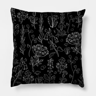 Witchy Botanicals Pattern Pillow