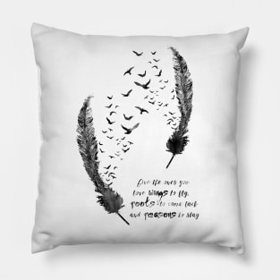 Birds feather Pillow